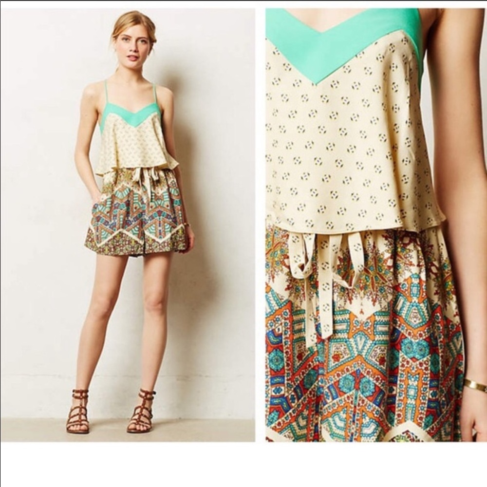 Anthropologie Mintaka Ruffle Romper by Elevenses 4